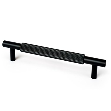 Tirador Estriado 850022 Ejes 160 mm Negro