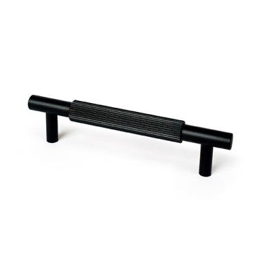 Tirador Estriado 850022 Ejes 128 mm Negro