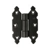 Bisagras y pernios de forja - Bisagra Mariposa Fija 9010 90x60 mm Negro