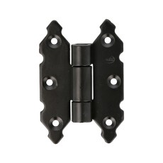 Bisagras y pernios de forja - Bisagra Mariposa Fija 9010 90x60 mm Negro