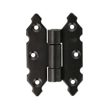 Bisagras y pernios de forja - Bisagra Mariposa Fija 9010 90x60 mm Negro