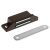 Cerraduras y cierres armario - Cierre Imán Rectangular 65x18 mm Marrón