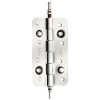 Bisagra Seguridad 912 150x80 mm Canto Redondo con Remate Níquel Brillo