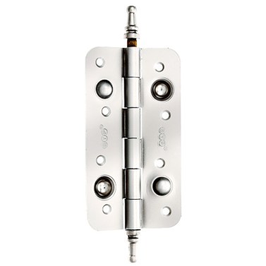 Bisagra Seguridad 912 150x80 mm Canto Redondo con Remate Níquel Brillo