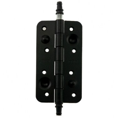 Bisagras de seguridad - Bisagra Seguridad 916 150x80 mm Canto Redondo con Remate Negro