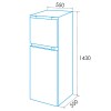 Frigoríficos - EDESA Frigorífico EFT-1411 WH 2 Puertas Blanco