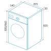 Lavadoras - EDESA Lavadora EWF-9401 WH Carga Frontal 9 Kg Blanco