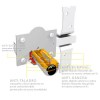 Cerrojo 946LP/80 UVE Llave/Llave B50 Anti-Bumping Níquel