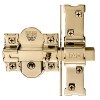 Cerrojo 946RP/80 UVE Llave/Botón B90 Anti-Bumping Dorado