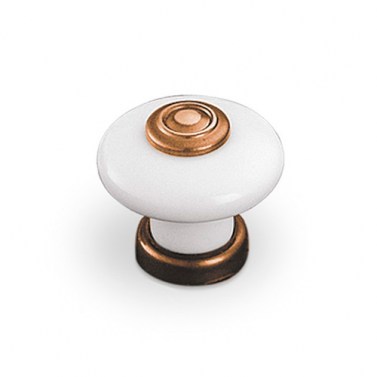Pomo Porcelana 9551 37 mm Bronce