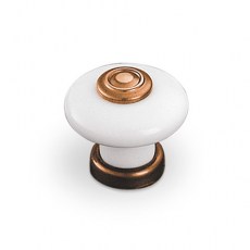 Pomo Porcelana 9552 30 mm Bronce