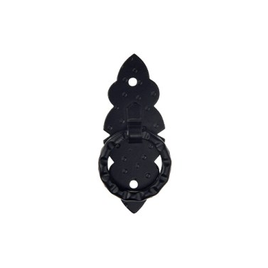 Tirador Anilla Vertical 95VA 65x27 mm Negro
