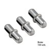 Blíster 100 uds. Soporte Estante D5 mm Cromo Brillo