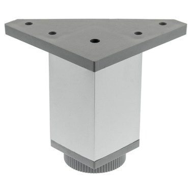 Pata Cocina Regulable 40x40 mm Base Triangular H120 mm