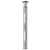Patas y niveladores - Pata Redonda Extensible Ø60 de 71 a 110 cm Níquel