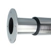 Patas y niveladores - Pata Redonda Extensible Ø60 de 71 a 110 cm Níquel