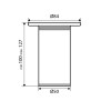 Pata Redonda Regulable 50x100 mm Níquel