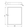 Patas y niveladores - Juego Patas Industriales para Mesa 710x580 mm Negro Mate