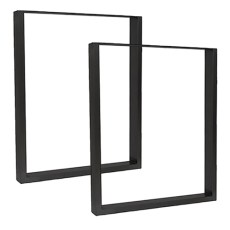 Patas y niveladores - Juego Patas Industriales para Mesa 710x780 mm Negro Mate