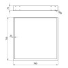 Patas y niveladores - Juego Patas Industriales para Mesa 710x780 mm Negro Mate