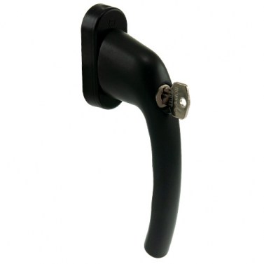 Fallebas y Cremonas para Ventanas - Maneta Ventana AGB Tokyo con Llave Negro Mate