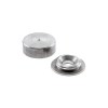 Herraje para mueble - Embellecedor Liso Roscado 16 mm Niquelado