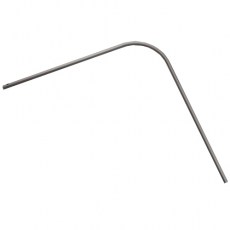 Interior armario - Barra Armario Aluminio Curva 15x30 mm Esquinero 1m x 1m