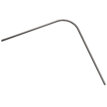 Interior armario - Barra Armario Aluminio Curva 15x30 mm Esquinero 1m x 1m