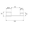 Tope Retenedor Giratorio A-4445 Inox