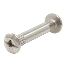 Tornillo Unión + Tubo M6 de 35 a 45,5 mm Níquel
