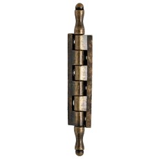 Bisagra A505 Zamak con Pasador y Remates 87 mm Cuero