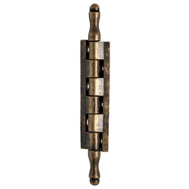 Bisagra A505 Zamak con Pasador y Remates 87 mm Cuero