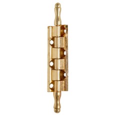 Bisagra A505 Zamak con Pasador y Remates 87 mm Latonado