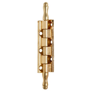 Bisagra A505 Zamak con Pasador y Remates 87 mm Latonado