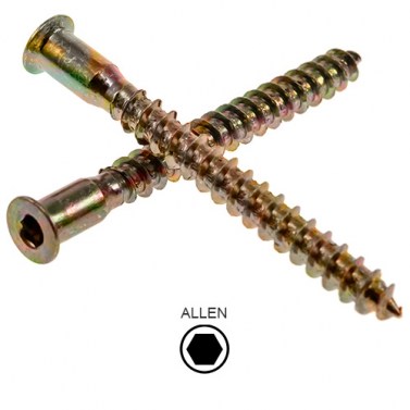 Tornillo Allen 5x50 Bicromatado Unidad