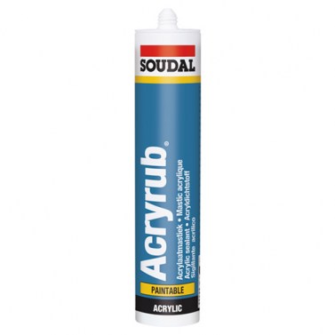 Adhesivos y selladores - Sellador Acryrub Masilla Acrílica Gris 300ml