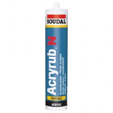 Adhesivos y selladores - Sellador Acryrub N Masilla Acrílica Blanco 300ml