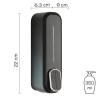 IMEX Dosificador de Jabón 350ml Negro Mate