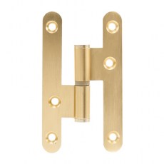 Pernios de H - Pernio Aluminio 100x58 mm Dorado Satinado Izquierda