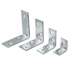 Herraje para mueble - Ángulo de Refuerzo Canto Recto Zincado