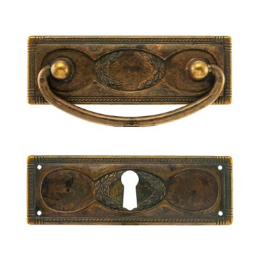 Asas y anillas mueble - Asa Rectangular 258 Bronce Envejecido