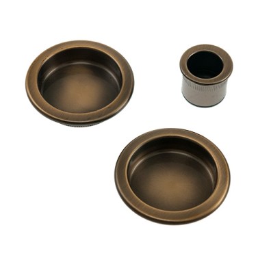 Kit Tirador Corredera Paso Scivola Bronce Inglés