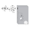 Cerraduras puerta corredera - Kit Tirador Condena Scivola Puerta 30-38 mm