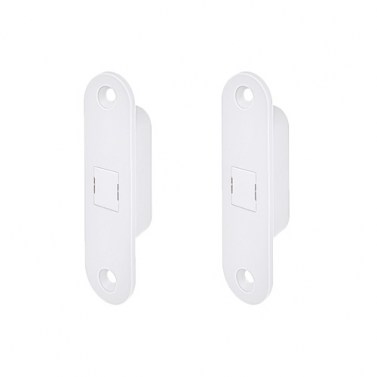 Kit Retenedor Easy-Touch Fijo para Madera Blanco