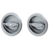 Cerraduras puerta corredera - Kit Tirador Corredera de Paso Ø48 mm Cromo Satinado