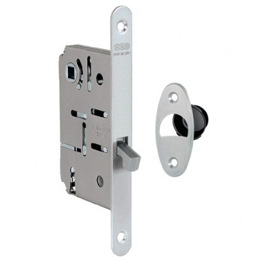 Cerradura AGB Scivola T Condena E50 mm Cromo Mate