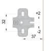 Bisagras de cazoleta - Base Bisagra Ferrari H4,5 Níquel