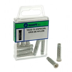 Taco TX Gris Nylon 8x40 mm Blíster 6uds