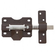 Cerrojo CAYS B2P Llave/Botón B70 Pintado Marrón
