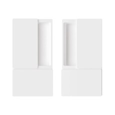 Juego manivelas Batiente Paso WAVE Blanco Mate